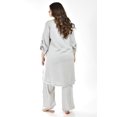 thumbnail image 3 of Conjunto de lino 2 piezas Roman Fashion /Tallas Extras, 1021 (Gris) gris 38, 3 of 7