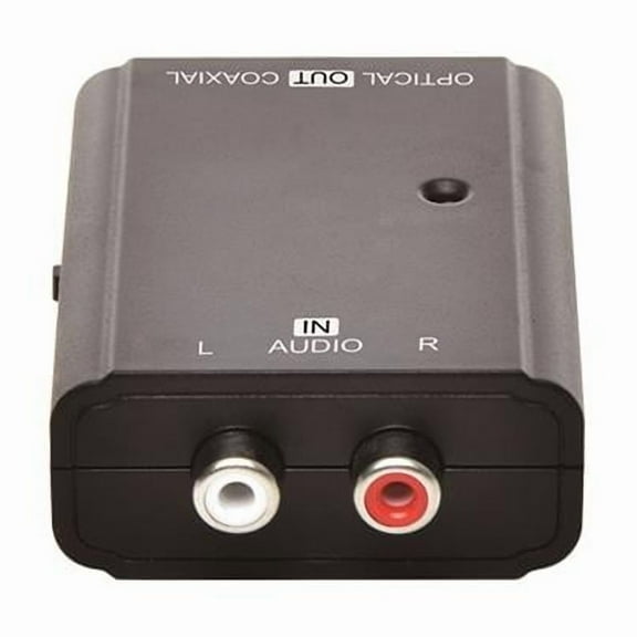 Analog to Digital Audio Converter & 2 RCA L-R to Toslink Spdif Optical & Coaxial