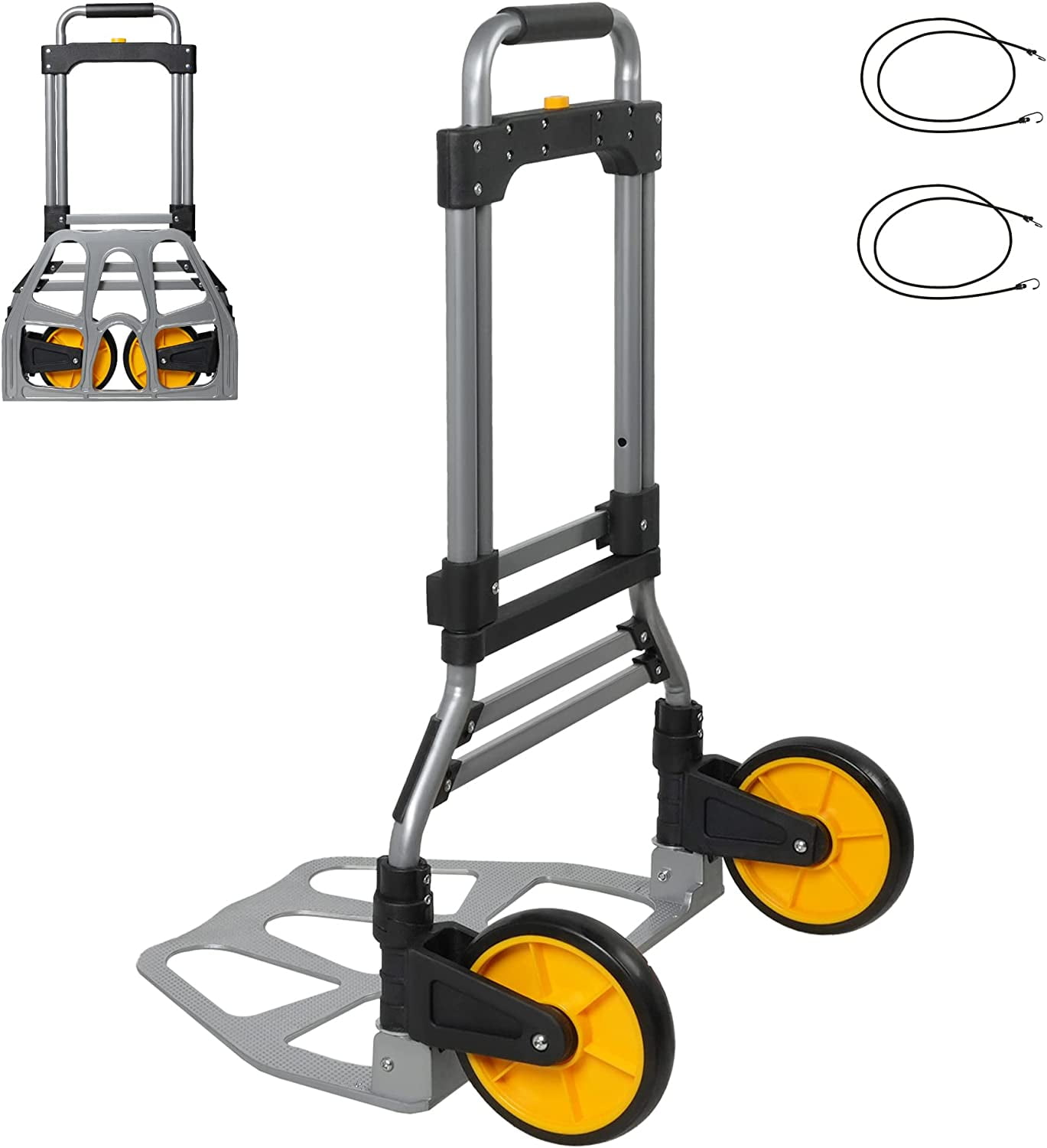 Heavy Duty Folding Hand Truck Dolly 2 Wheel Aluminum Alloy Moving