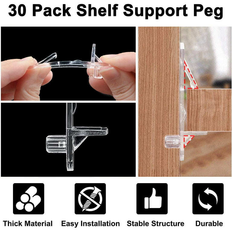 Shelf Support For Cabinets, Shelf Support Pins and Clips