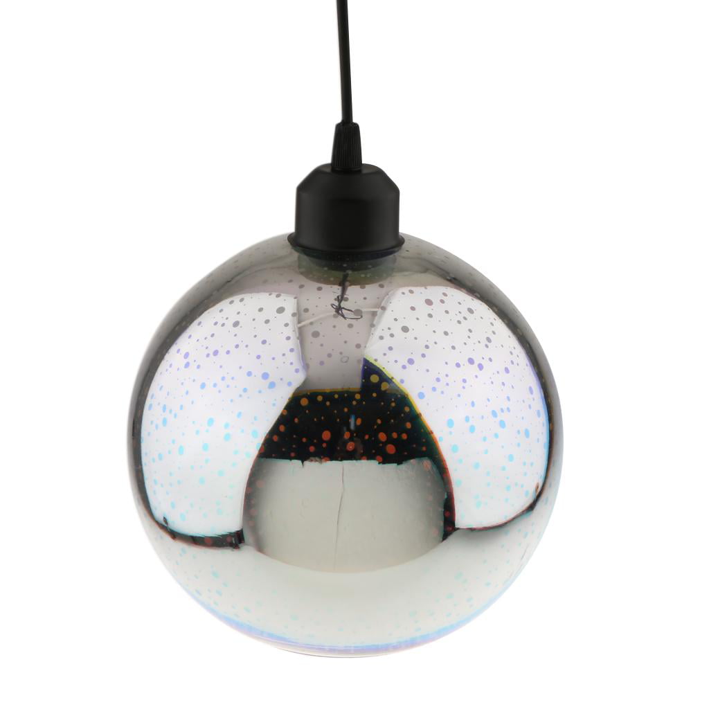 Modern Hanging Roundness 3D Colored Glass Ceiling Light Pendant Lamp Chandelier 