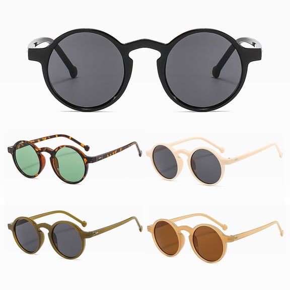 Mens Womens Sunglasses LSQii Big Frame Classic Lightweight UV Protection Adjustable Round Polarized Sun Glasses for Driving & Everyday Wear Black