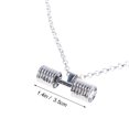 thumbnail image 3 of Hytrove Collier Série Entraînement Physique pour Femmes 1 Pendentif Haltère Inclus, 3 of 4