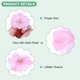 thumbnail image 2 of Uxcell 50 Paquete Cabezas de Flores Artificiales Cabeza de Ciruelo de Seda Falsa Rosa Claro, 2 of 7