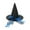 Blue, variant on Witch Hat Halloween Witches Hat Black Witch Hats For Women Adult Wizard Large Lace Mesh Hat Wine