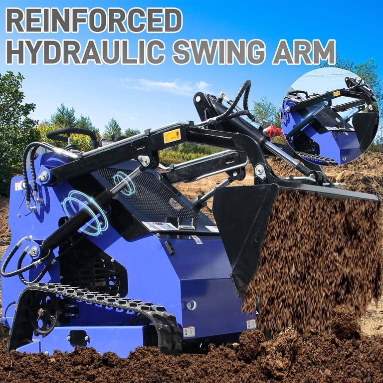 MachPro, Mini Skid Steer Loader with Clamp Bucket, 22HP - Walmart.com