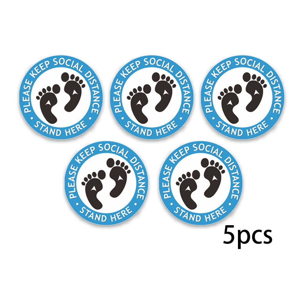 Social Distancing Floor Stickers Self Adhesive Keep Your Distance Shop Office