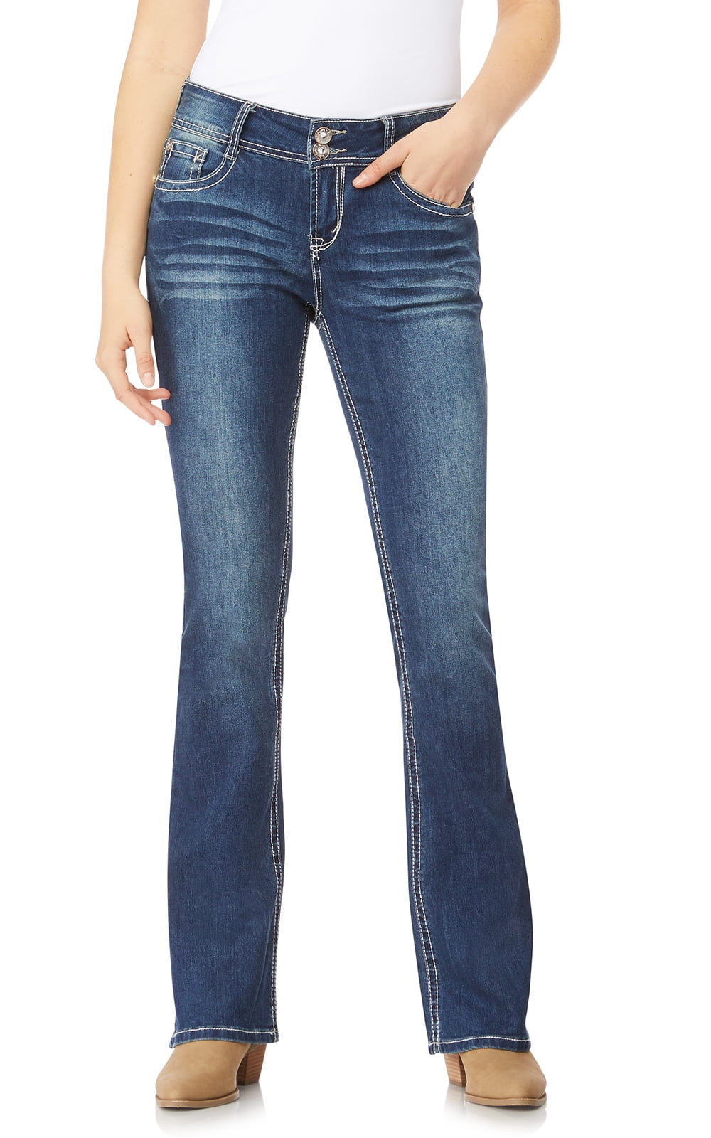 women's embellished bootcut jeans