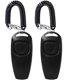 thumbnail image 1 of 2 piezas de silbato para perros con clicker para entrenamiento, deja de ladrar, silbato para perros, clicker 2 en 1, nueva versión mejorada, clicker para entrenamiento de perros con correa de mano, negro esquí esquí Gafas de esquí, 1 of 5