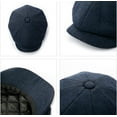 thumbnail image 4 of CoCopeaunts Wool Tweed Newsboy Cap Unisex Vintage Classic Casual Berets Hat Men Women Spring Winter Wild Warm Octagonal Cap, 4 of 7