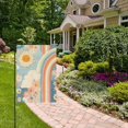 thumbnail image 2 of Yayeee Garden Flag 12" x 18" Double Sided Outdoor Yard Lawn Holiday Decorations, Beige Rainbow Clouds, 2 of 6