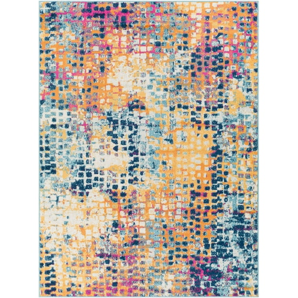 Mark&Day Area Rugs, 5x7 Horst Global Burnt Orange Area Rug (5'3" x 7'1