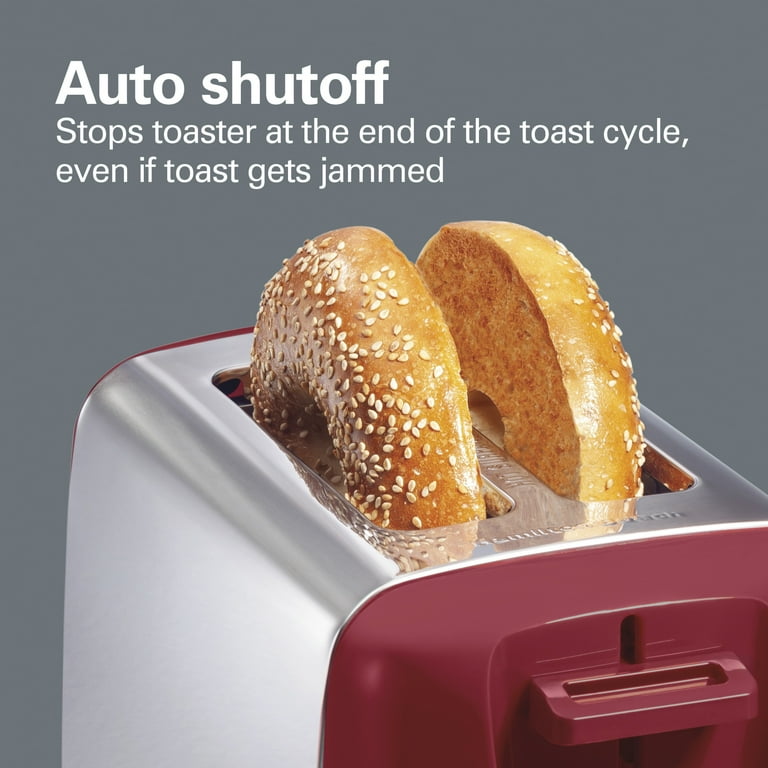 Hamilton Beach Cool Wall 2-Slice Wide Bagel Toaster with Auto