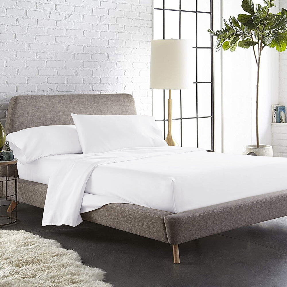 100 Pima Cotton 610TC Snow White Twin Xl Size Sheet Set Extra Long