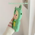 thumbnail image 4 of Cute Case for iPhone 11 Kawaii 3D Cartoon Pig Cartoon Soft Silicone Creative Fun Cover Soft Women Girls Slim Fit Anti-Drop Protective Case for iPhone 11 (Avocado Pig), 4 of 15