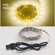 thumbnail image 1 of Tira de luces LED con USB, 5 M, 5V, 3528, 1 metro, 5 metros, blanco cálido, frío, rosa, verde, azul, rojo, SMD, cinta de luz para armario de techo impermeable, 1 of 4