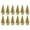 Golden glitter, variant on 12 Pack Christmas Bottle Brush Trees, Small Tabletop Pine Trees, Ornaments for Home Holiday Decor