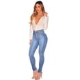 thumbnail image 1 of Jeans Cintura alta Nalgas Slim Breasted Nuevo estilo Jeans Mujer Pantalones ZefeiWu 9024735288268, 1 of 1