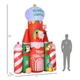 thumbnail image 2 of HiiKaa  10ft Christmas Inflatables Outdoor Decorations Candy Castle,Blow-Up LED Yard Christmas Decor,Built-in Rotating Colorful Light for Garden,Lawn,Party, 2 of 7