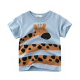 thumbnail image 1 of Chandails pour Tout-Petits Garçons en Coton à Imprimé, Manches Longues, Chandail à Col Rond, Hauts, T-Shirts, Gris, 6T, 1 of 2