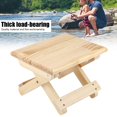 thumbnail image 2 of Sonew Foldable Solid Wood Small Square Bench Rural Styles Bench Ergonomic Design Fine Workmanship, Rural Styles Square Bench,Wood Small Square Bench, 2 of 8
