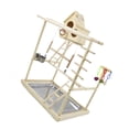 thumbnail image 3 of Parque infantil de madera para pájaros, de juegos de madera, juguetes para masticar, juego de perca colgante, soporte de gimnasio para, 3 of 9