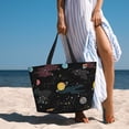 thumbnail image 6 of Honeii Galaxy for Tote Bag with Adjustable Strap,Beach Bag, Waterproof Sandproof Beach Tote Bag, Large Capacity Foldable Beach Bags, 6 of 7