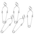 thumbnail image 1 of Moluckfu 5Ud Pinzas Para De Acero Inoxidable Clip Laboratorio Resistente A Alta Temperatura, 1 of 8