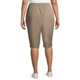 thumbnail image 3 of Just My Size Womens Plus Size 2 Pocket Pull on Capri Pant, 3 of 8