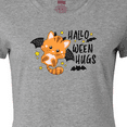 thumbnail image 4 of Inktastic Halloween Hugs with Cute Vampire Cat Bat Women's T-Shirt, 4 of 5