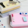 thumbnail image 4 of Citylife File Box with Lid Clear Plastic 5 Pack A4 14.6"L x 10.4"W x 2.8"H, 4 of 6