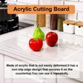 thumbnail image 3 of Acrylic Chopping Board Transparent Non-Slip Cutting Board with Lip for, 3 of 7