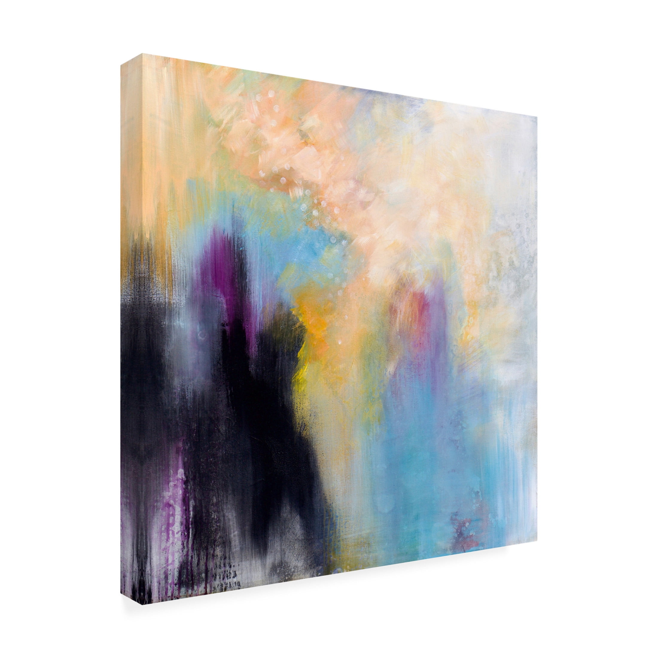 Canvas Wall Art - Karen Hale 'Big Splash' Wall Art for Living Room, Bedroom, or Office Décor by Trademark Fine Art - 14 x 14 Inches