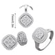 thumbnail image 3 of Fiudx Liquidación De Ahorros De Verano Conjunto De Tres Piezas De Aretes Y Collar De Diamantes A La Moda Para Mujer, 3 of 6