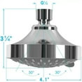 thumbnail image 5 of High Pressure Rain Fixed Showerhead Rainfall 5-Setting with Adjustable Metal Swivel Ball Joint - Relaxed Shower Experience Even at Low Water Flow & Pressure, 5 of 7