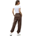 thumbnail image 5 of 2026 Petite Sweatpants for Women Baggy Drawsting High Waisted Wide Leg Sweat Pants Casual Workout Joggers with Pockets Coffee XL, 5 of 5