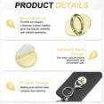 thumbnail image 3 of Gancho de Encanto de Teléfono de Metal Uxcell 0.9", 12Pcs Anillo de Agarre de Teléfono en Forma de Círculo Adhesivo para Accesorios de Funda de Tableta DIY, Dorado, 3 of 6