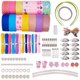 thumbnail image 1 of Juego de 50 pinzas para el pelo, cintas, lazos, horquillas, pasadores antideslizantes y accesorios para el cabello para adolescentes., 1 of 8