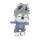 thumbnail image 1 of Peluche Wolf Chan Skzoo Kpop Stray Kids 20 cm ropa gris, 1 of 1