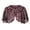 A-Wine Red164, variant on XIAONU Women's Sequin Beaded Shawls Cropped Open Front Cape Sheer Glamorous Party Wear Cover Up