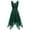 Green, variant on Women's Vintage Floral Lace Dress Elegant Sleeveless Cocktail Formal Midi Dress Handkerchief Hem Asymmetrical Party Dress