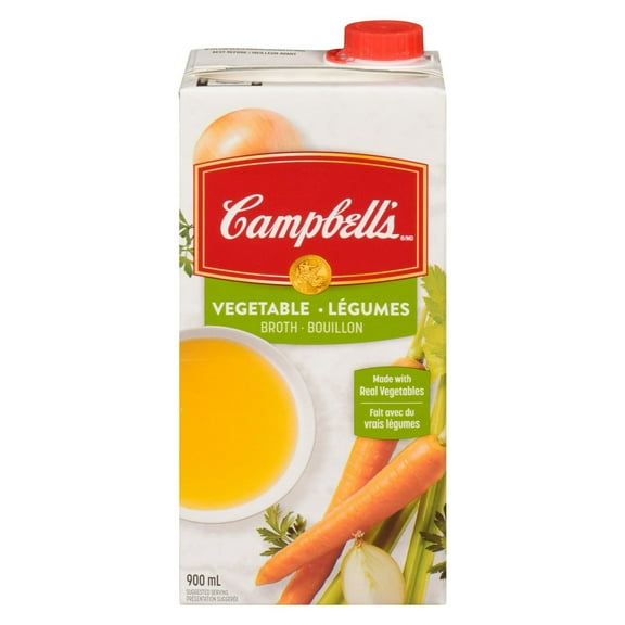 Campbell's® Ready to Use Vegetable Broth, Shelf Stable, 900 mL