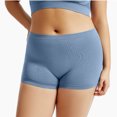 thumbnail image 2 of Ashirexll Running Shorts for Women, Womens Gym Shorts, Solid Color Large Flat Angle Bottom Four Corner Bottom Short Bottom Shorts, 2 of 3
