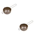 thumbnail image 1 of Wosthever Crisol hecho de acero al carbono para cocina de calidad alimentaria y olla artesanal, tazón calefactor, durabilidad tipo 1 Tipo 1 2Conjunto, 1 of 1