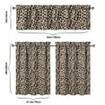 thumbnail image 6 of Tropical Kitchen Curtains Set Tier and Valance Leopard Cheetah Classic Vintage Polka Print Pattern with Romantic Spots Design Modern Fashion Abstract Texture Dynamic Aesthetic Cute Cartoon Animal Drap, 6 of 6