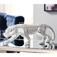 thumbnail image 2 of Signature Design by Ashley Drice Panther Sculpture, Mirror Silver Mosaic Glass Handcrafted Decorative Accent, 10.75" Height, 2 of 6