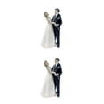 thumbnail image 1 of Monstrate Decoración de pasteles Novia Novio Resina Casarse Estatuilla Soporte de boda Pareja Type4 NO4, 1 of 6