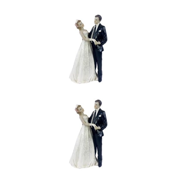 Advancent Soporte de la boda de la estatuilla de la resina del novio de la decoración de la torta Type4 NO4