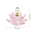 thumbnail image 2 of Houderco Decorative Bottles De Cristal Rosa En Forma De Loto Para Perfumes Y Esenciales, 2 of 6