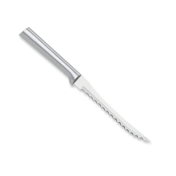 Hammocks Rada Tomato Slicer Knife R126 - Serrated Stainless Steel Blade - Silver Handle